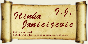 Ilinka Janičijević vizit kartica
